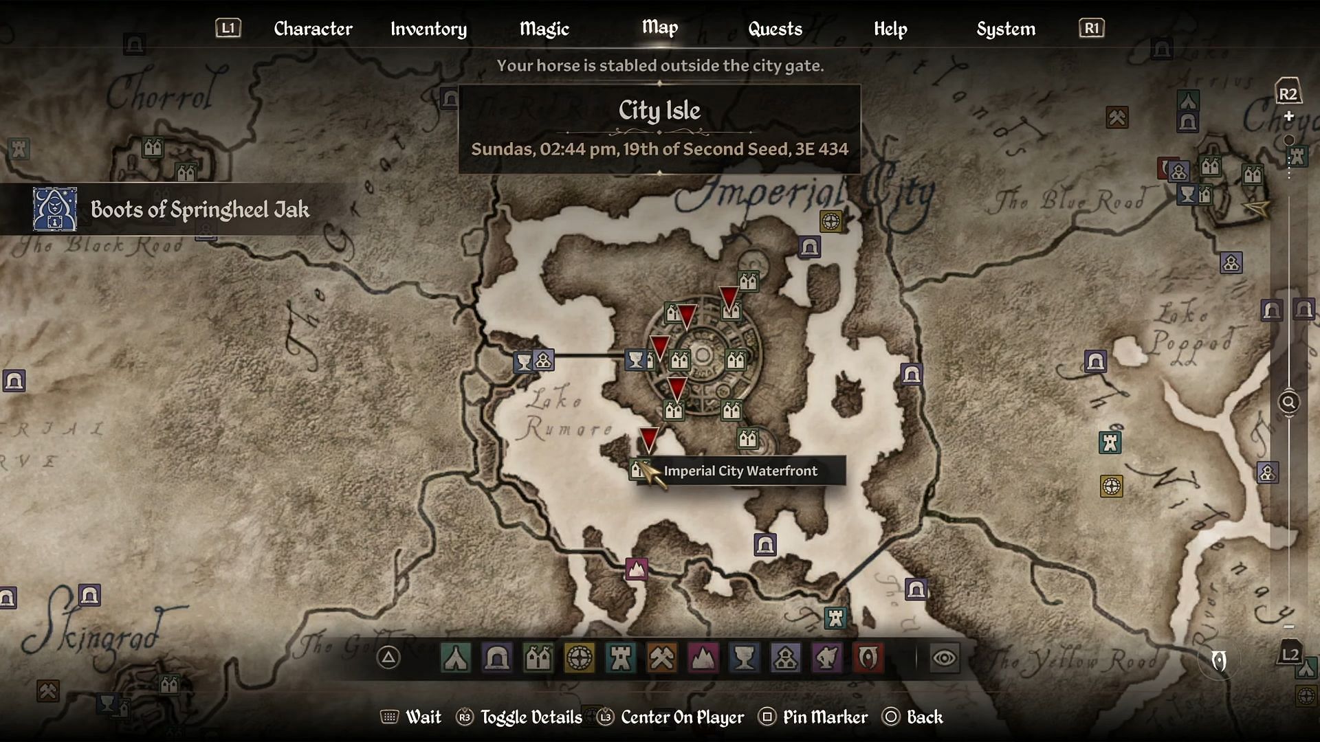 Whereabouts of the Imperial City in Oblivion Remastered (Image via Bethesda Softworks || YouTube/@GuidingLight)